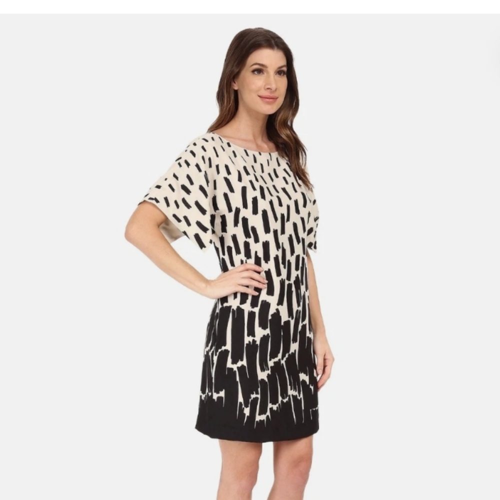 Black and White Patterned Dress